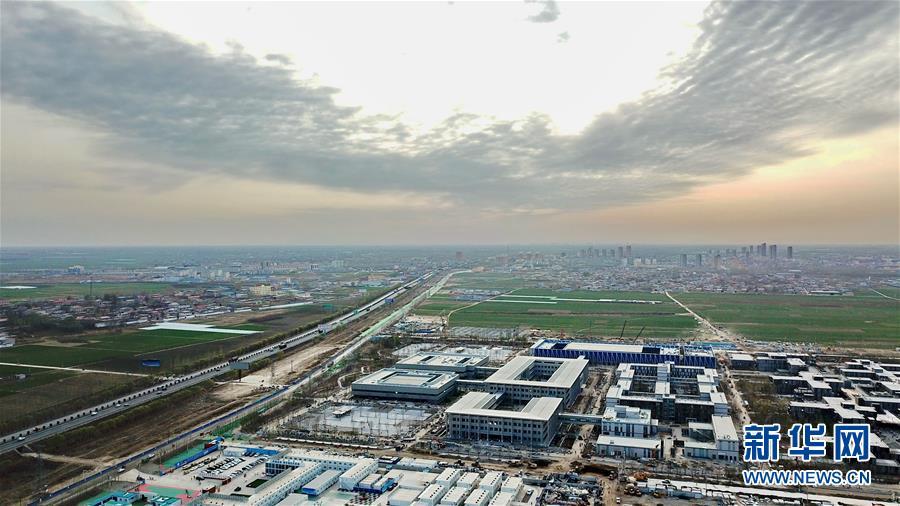 　　这是雄安新区市民服务中心（2018年3月29日无人机拍摄）。新华社记者 牟宇 摄