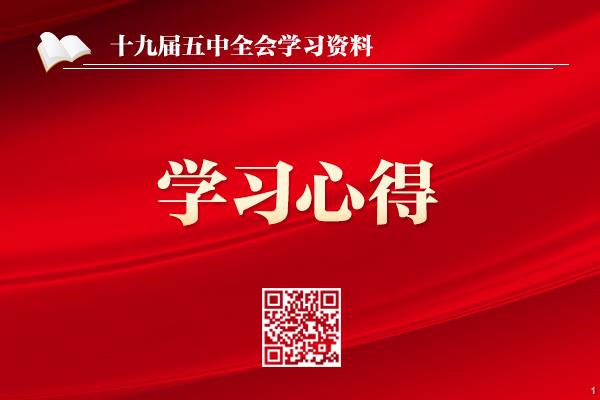 学习十九届五中全会精神学习心得